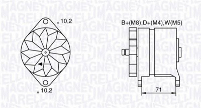 MAGNETI MARELLI 063534681240 -  Генератор